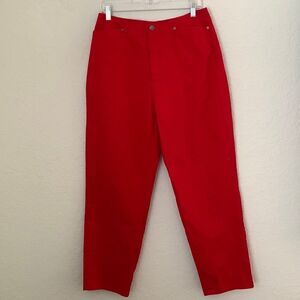 Crazy Horse Cotton Red Pants Size 12